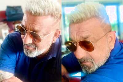 Sanjay Dutt Rocks New Platinum Blonde Hair, Take a Look