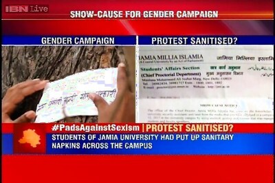 Jamia students served show cause notice for putting up sanitary napkins across campus