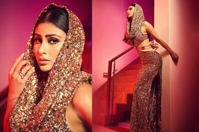 No One Can Beat Mouni Roy When It Comes To Cut-Out Patterns With Touch Of Gold