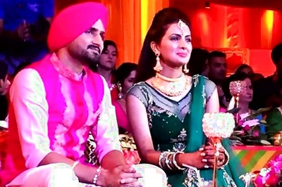  Inside pictures from Harbhajan Singh and Geeta Basra's Sangeet