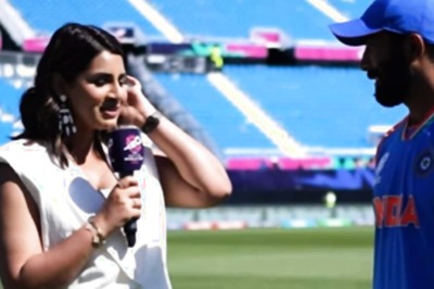 Jasprit Bumrah Gets Interviewed By His Wife Sanjana Ganesan After Pakistan Win | Video