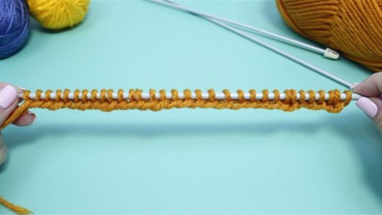 How to Knit a Simple Bag