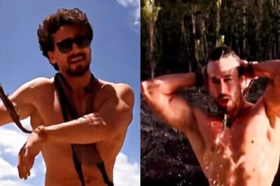 Tiger Shroff Channels Inner Hrithik Roshan Fan as He Dances On Krrish Song, Takes A Dip in River; Watch