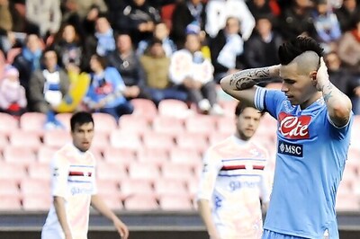 Napoli spilt points with Sampdoria after a goalless draw