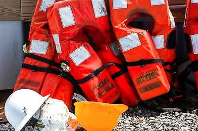 Salvage Crews Removing Fuel From Capsized Lift Boat