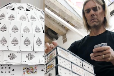 American Architect Sets World Record For Building Tallest House Of Cards In 8 Hours