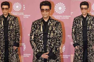 Karan Johar Slips Into a Magnificent Black and Golden Embroidered Attire For the NMACC Fashion Gala