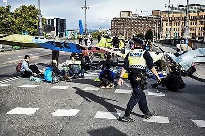 Police Break Up Climate Demonstrations In Stockholm