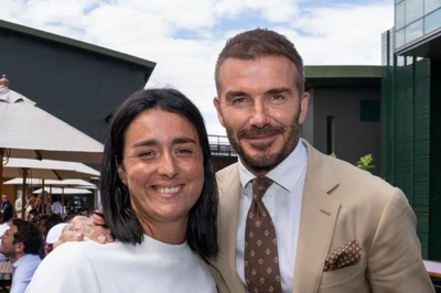 Wimbledon 2023: 'Glad my Husband let me Hug Him', Jokes Ons Jabeur After David Beckham Meeting