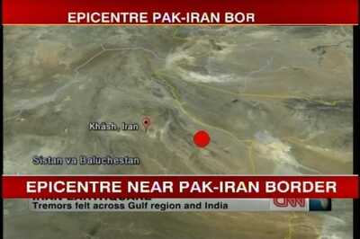 Map of quake epicentre at Iran-Pakistan border