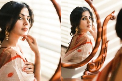 Rhea Chakraborty Wears Bengal's Traditional Sari, Wishes Everyone On Bijoya Dashami; Photos