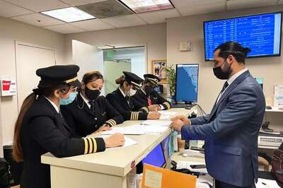 Record-Breaking Air India Flight With All-Woman Crew Successfully Lands at Bengaluru Airport