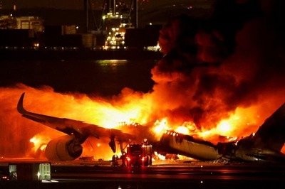5 Dead As Japan Aircraft With 367 On Board Catches Fire After Collision With Plane