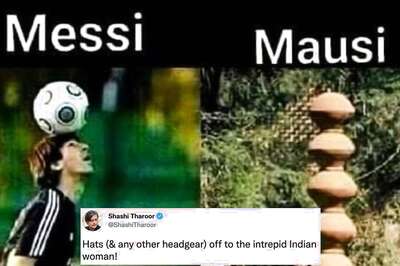 Shashi Tharoor's Posts 'Messi and Mausi' Meme Leaving Internet in Splits
