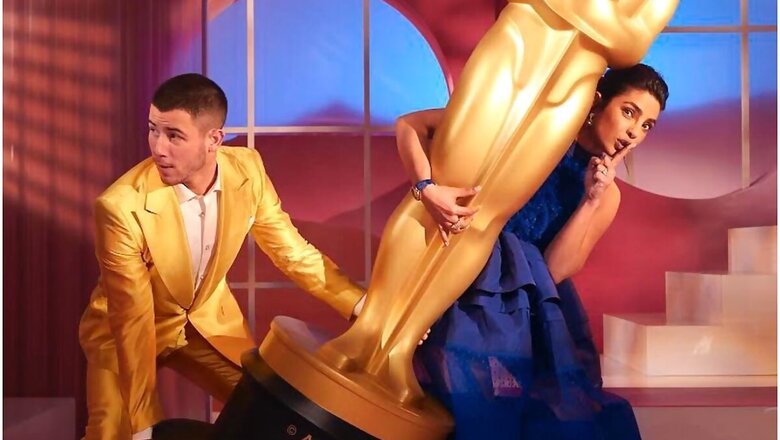 Priyanka Chopra and Nick Jonas Grab Oscar 'One Way or the Other', See Hilarious Photo
