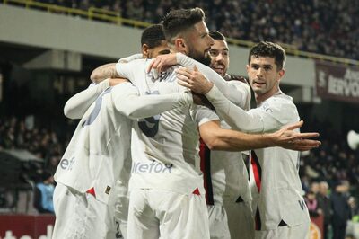 Serie A: AC Milan Salvage 2-2 Draw Against Salernitana After Luka Jovic's Equaliser