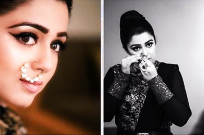 Charmme Kaur adds an amazing appeal to her IIFA Utsavam look by wearing a huge nose ring