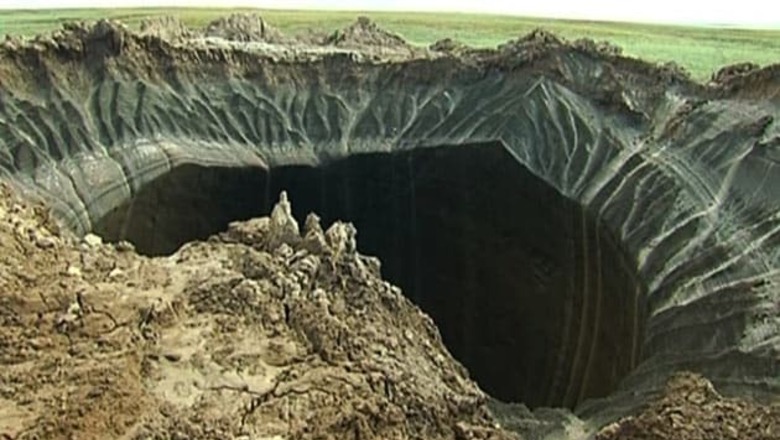 Mysterious giant hole appears in northern Siberia