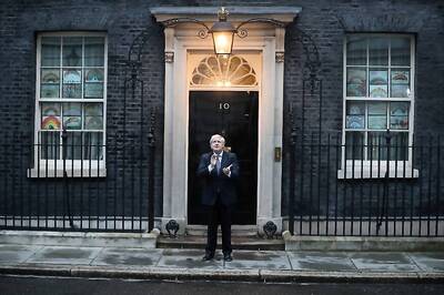 Newly Recovered UK Prime Minister Boris Johnson Joins Applause for Coronavirus Carers