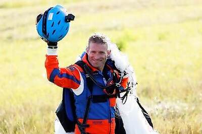 Parachutist Makes World's First Jump From Solar-powered Plane