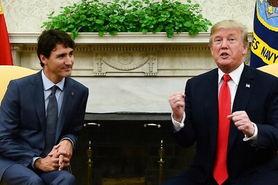 Donald Trump, Justin Trudeau Meet at the White House Amid New NAFTA Talks