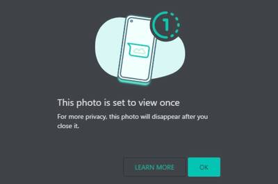 WhatsApp Adds Snapchat-Inspired 'View Once': How Instant Photo, Video Disappearing Tool Works
