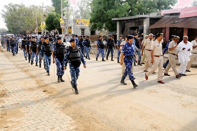 Security Forces Stage Flag Marches Ahead of Jat Quota Stir