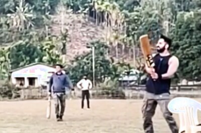Ayushmann Khurrana Tests His Cricket Skills During Northeast Shoot