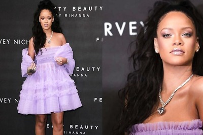 Rihanna Caught on Camera Stealing a Wine Glass
