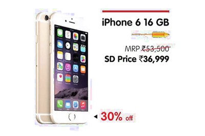 Apple iPhone 6 available online at Rs 36,999