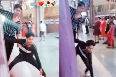 Man Aboard Running Train Puts Foot Down In Daring Stunt Move | Watch Viral Video