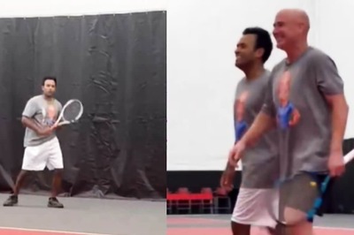 Watch: Former ‘Ball Boy’ Vivek Ramaswamy Plays Tennis With Legend Andre Agassi