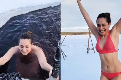 Pragya Jaiswal Raises Temperature In Pink Colour Bikini, Takes Dip In A Frozen Water; Watch